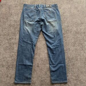 Armani Jeans J16 Slim Fit Mens 40 Blue Medium Wash Designer Denim Eagle Logo
